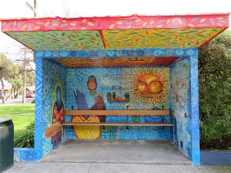 Bus Shelter Mural Stop ID 8850 Cnr Makaro Street And Mu Flickr