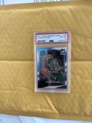 Panini Donruss Optic Jayson Tatum Rated Rookie Psa Gem