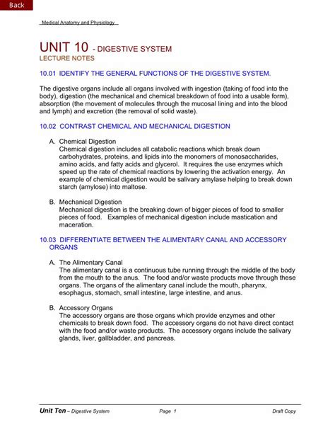 Pdf Unit Digestive System Pdf Fileunit Digestive System