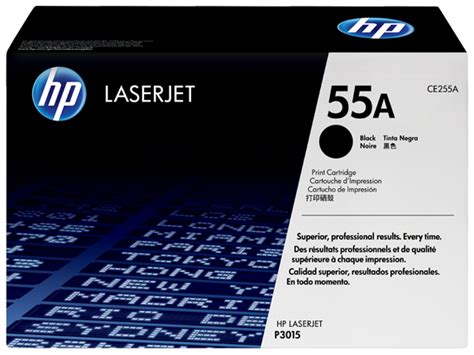 HP 55A Black Original LaserJet Toner Cartridge CE255A