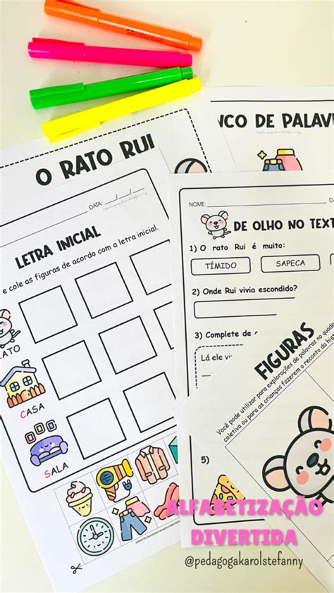 Combo 54 O RATO RUI Loja Pedagoga Karol Stéfanny