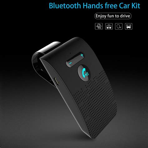 Sun Visor Clip Bluetooth Handsfree Car Kit Wireless Audio Receiver