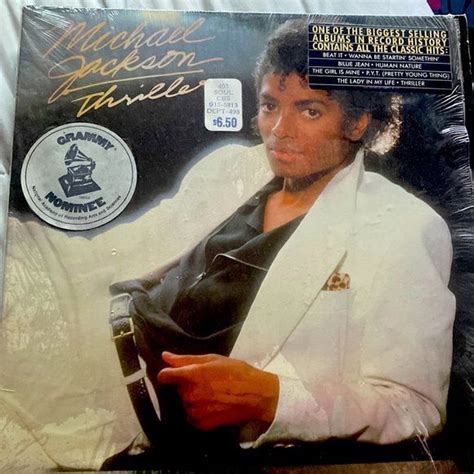 MICHAEL JACKSON Thriller Album LP 1982 Epic VG Vinyl w/Insert | Michael ...