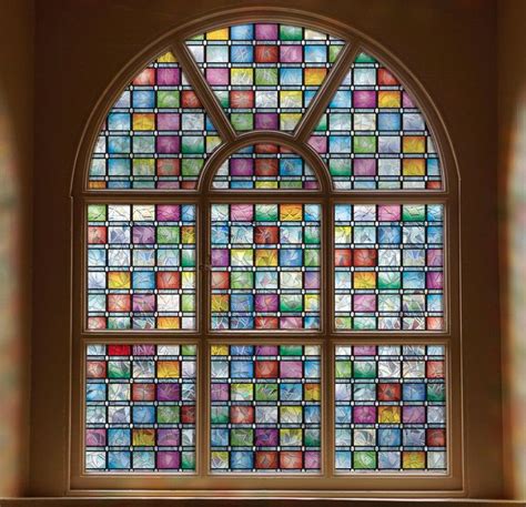 Feomos Stained Glass Window Film Rainbow Window Tint Window Privacy