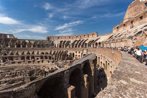 Antyczna Arena Gladiator Colosseum W Mieście Rzym Włochy Obraz