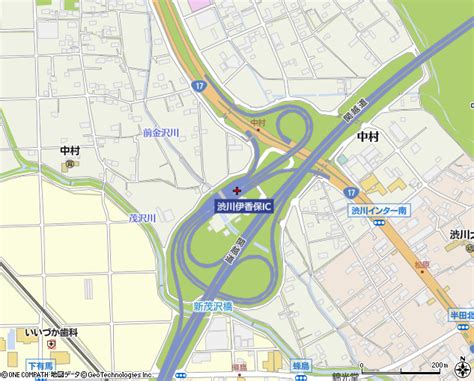 渋川伊香保ic（渋川市高速道路icインターチェンジ）の住所・地図｜マピオン電話帳