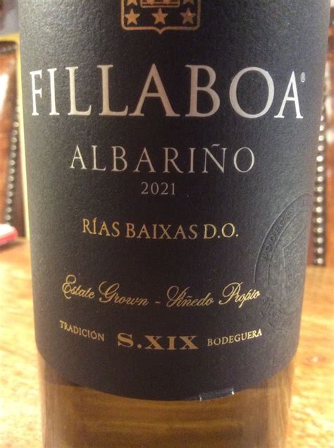 2021 Fillaboa Albariño Rías Baixas Spain Galicia Rías Baixas