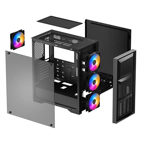 Deepcool Matrexx 50 Mesh 4FS Tempered Glass Mid Tower E ATX Case DP