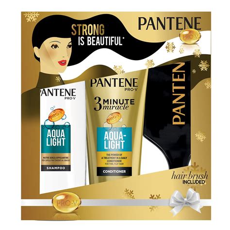 Set Ingrijire Par Pantene Pro V Aqua Light Sampon 360 Ml Balsam 3