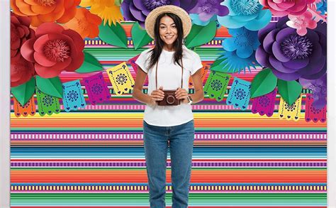 Amazon Tadergyue Mexican Fiesta Theme Backdrop Supplies For Party