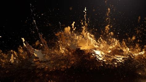 Premium AI Image | Gold Dust Wallpaper Background for Luxury Decor