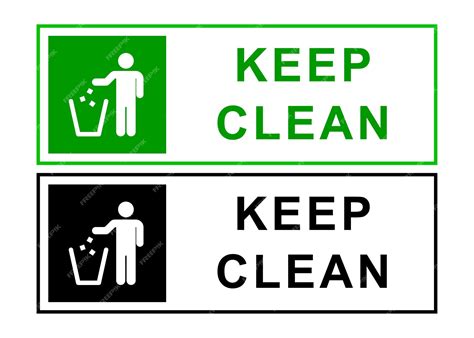 Premium Vector Keep Clean Sign Template Vector Design