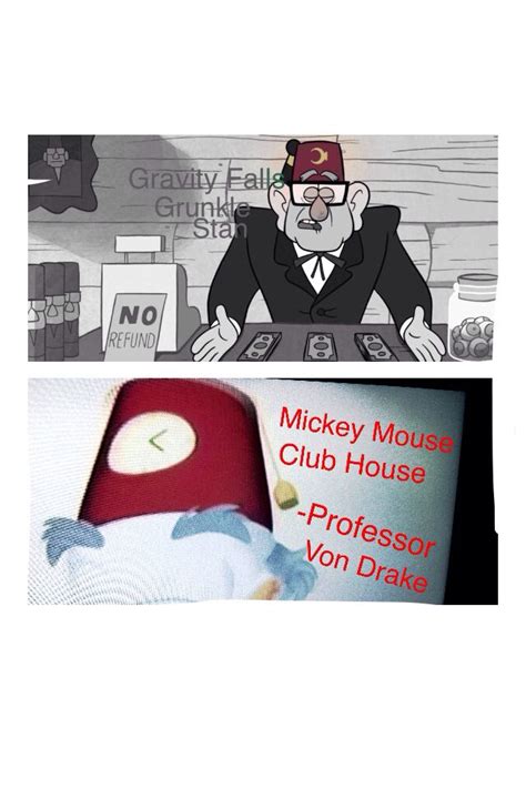 Gravity Falls Grunkle Stan Hat Appear On Mickey Mouse Gravity Falls