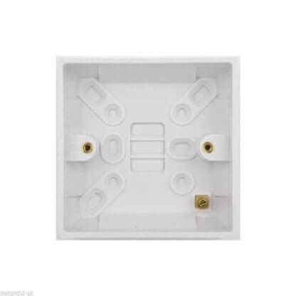 single  deep gang surface pattress  box mm