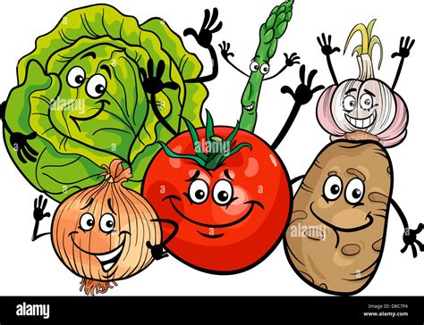 Happy Lettuce Vegetable Cartoon Character Stockfotos & Happy Lettuce
