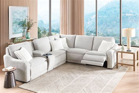 Bliss 6-Piece Dual Power Reclining Sectional with 2 Reclining Seats