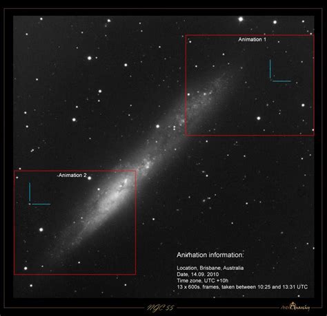 Astro Anarchy: NGC 55, irregular galaxy in constellation Sulptor