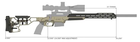 Châssis Mdt Ess Pour Tikka T3 Et T3x Sa Armeca Vpc