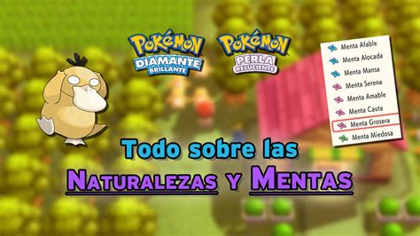 Cambiar Naturalezas Con Mentas En Pokémon Diamante Brillante Y Perla