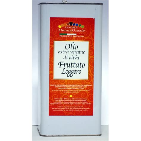 Olio Extra Vergine Di Oliva Denocciolato Fruttato Leggero