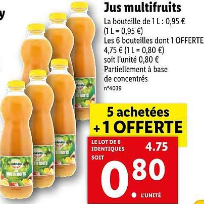 Offre Jus De Pomme Bio Solevita Chez Lidl