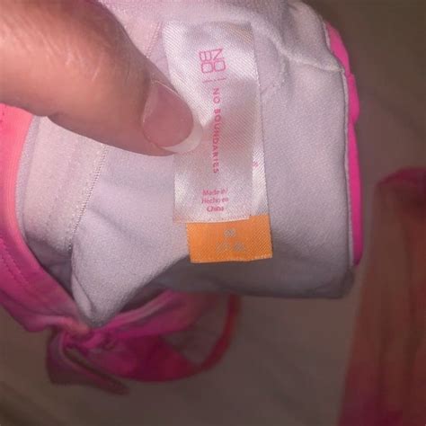 No Boundaries Pink Yellow Tie Dye Bikini Size Medium Gem