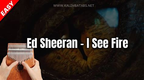 Ed Sheeran I See Fire The Hobbit The Desolation Of Smaug Kalimba