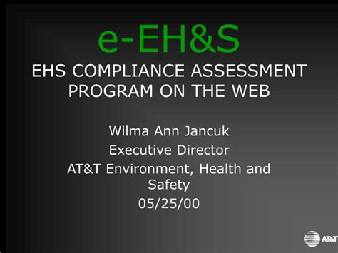 Ppt E Ehands Ehs Compliance Assessment Program On The Web Powerpoint