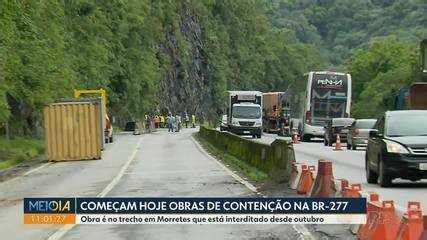 Obras De Conten O No Quil Metro Da Br Devem Come Ar Nesta