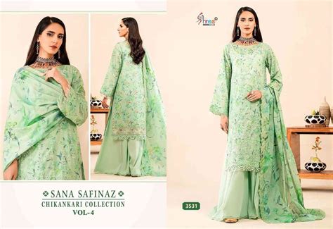 Sana Safinaz Chikankari Collection Vol By Shree Fabs To