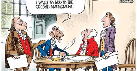 Cartoonist Gary Varvel Obama Edits The 2nd Amendment