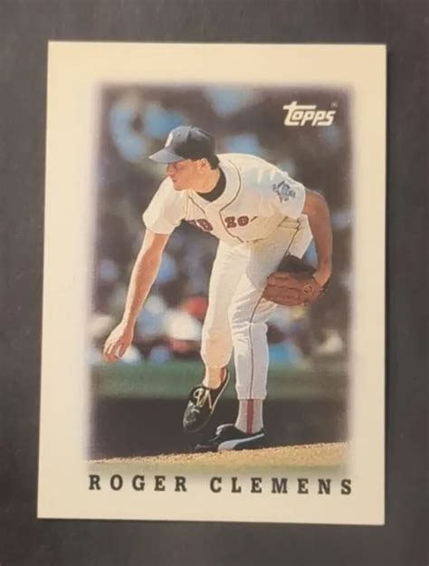 1988 TOPPS MINI Leaders Roger Clemens 2 Red Sox De Boston EUR 2 77