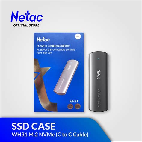 jual netac ssd enclosure wh  nvmesata ssd case shopee indonesia
