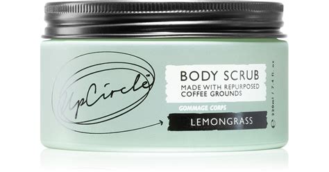 Upcircle Body Scrub Lemongrass Coffee Body Scrub For The Shower Notinoie