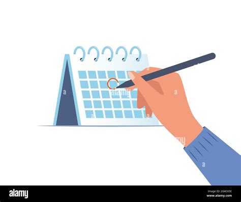 Circled Date Stock Vector Images Alamy