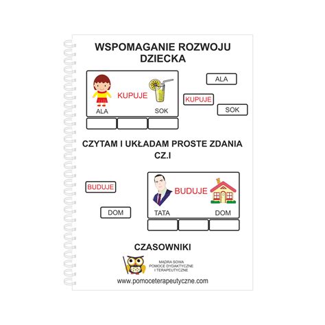 Czytam i układam proste zdania Czasowniki Format A5