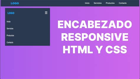 Cómo Hacer un ENCABEZADO RESPONSIVE con HTML y CSS 2023 YouTube