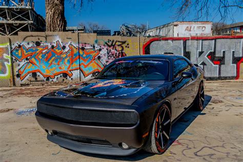 Building A Custom Ghost Rider Themed Dodge Challenger Stance Auto Car Magazine