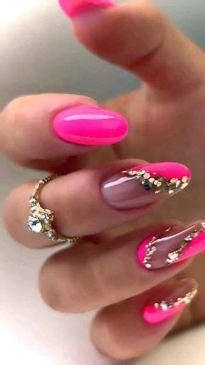 Unhas redondas unhas de gel unhas da barbie unhas grandes Vídeo em