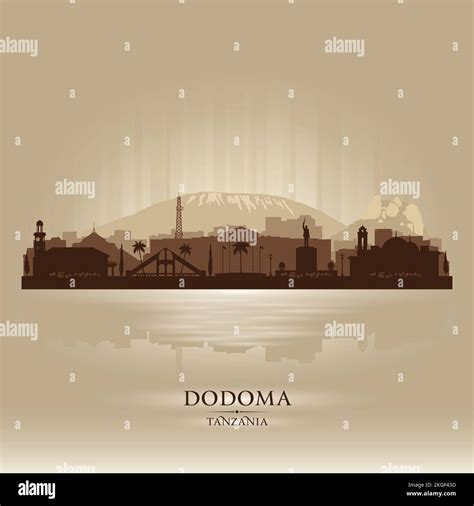 Dodoma Tanzania city skyline vector silhouette illustration Stock Vector Image & Art - Alamy