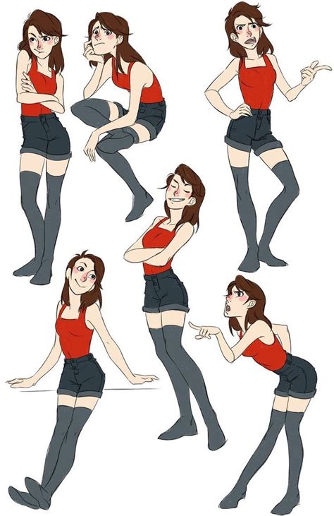 Pin by blackkuri on キャラクター Anime poses reference Character design