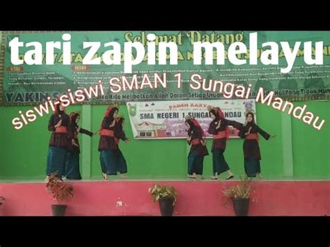 Tari Zapin Melayu Siswa Siswi Sman Sungai Mandau Youtube