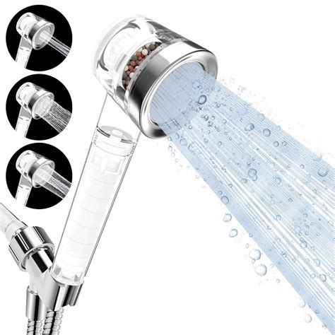 Luxsego Filtered Shower Head With Handheld High Pressure 3 Spray Modes