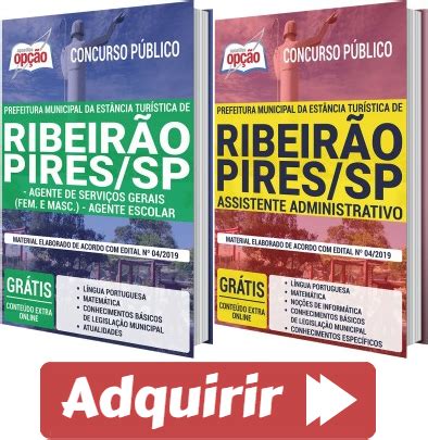 Apostilas Do Concurso P Blico Da Prefeitura De Ribeir O Pires Sp