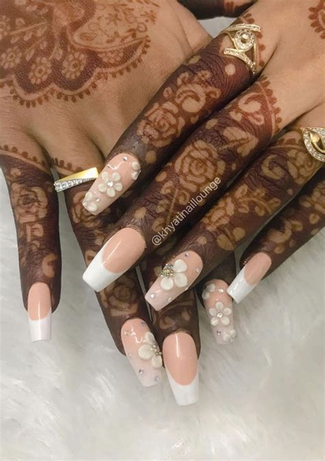 Gorgeous Bridal Nail Ideas For Your Big Day Thin Glitter French Tips