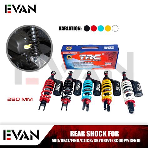 EVAN TRC 280mm REAR MONO SHOCK FOR Mio Beat Fi Click Skydrive Fino