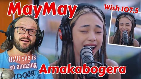 MAYMAY ENTRATA Amakabogera LIVE On Wish 107 5 Bus Reaction YouTube