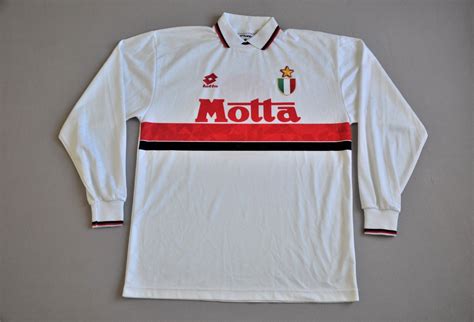 Ac Milan Away Football Shirt 1993 1994 Sponsored By Motta