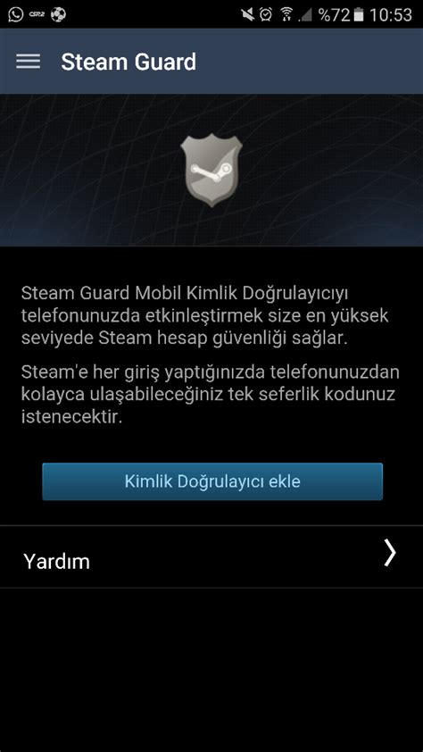 Steam Guard Kod Gelmeme ve Mobil Doğrulayıcı Aktifleştirme Sorunu