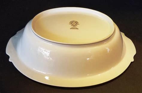 Noritake Goldlane Deep Oval Serving Bowl Etsy